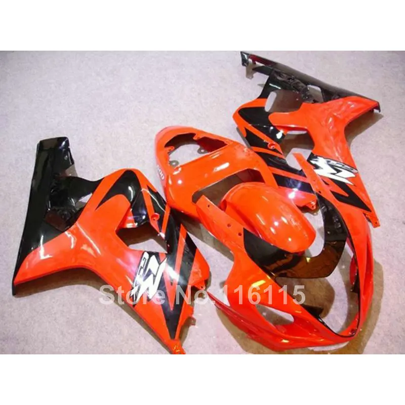 

Top quality fairing kit for SUZUKI GSX-R600 750 K4 2004 2005 fairings GSXR600 GSXR750 04 05 red black Q760