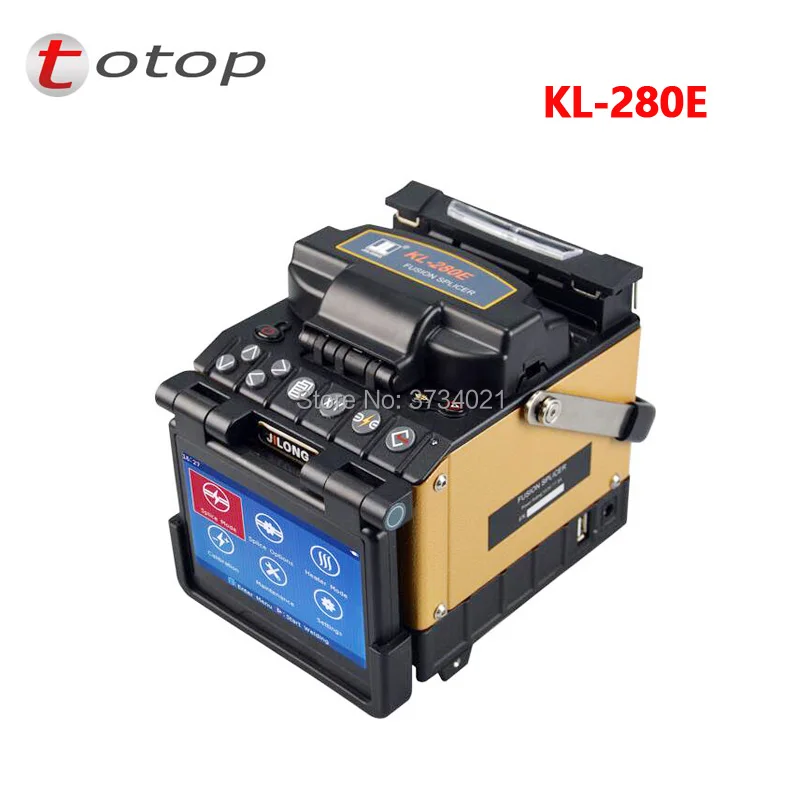 

Fiber Optic Fusion Splicer KL-280E Core-Core alignment by PAS Technology Kit Including Cleaver stripper and carrying Case