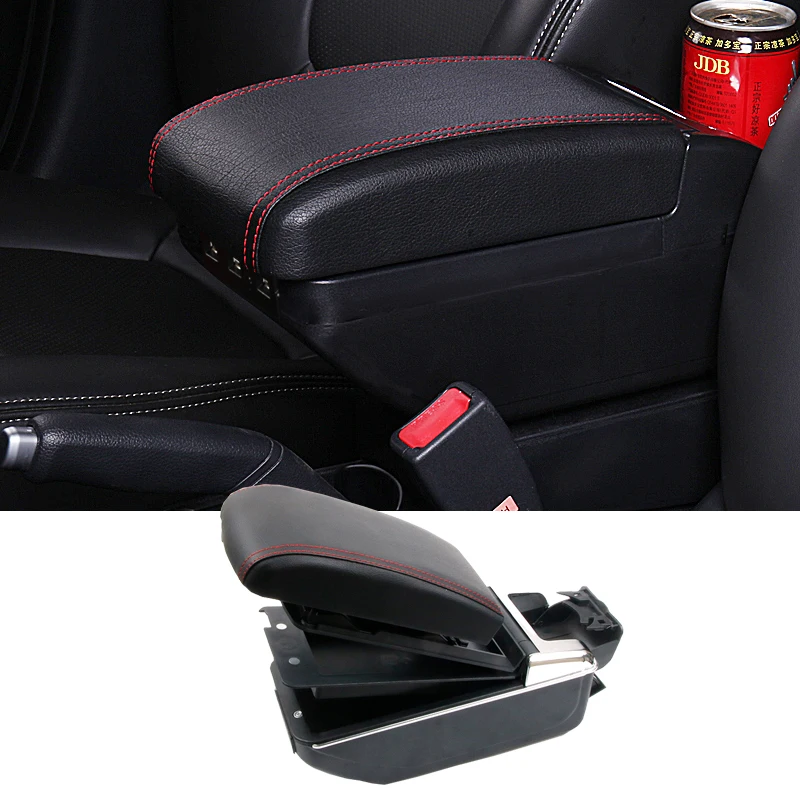 

Car Armrest Box For Russia KIA RIO K2 4 2018 2017 Auto Seat Central Armrest Storage USB Charge Organizer Interior Car-styling