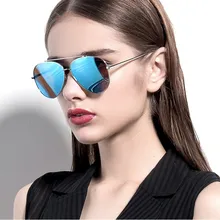 2016 New Fashion Pilot Street Snap Sunglasses Men/Women Colorful Reflective Coating Lens Eyewear Accessories Sunglasses UV400