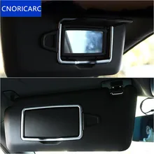 CNORICARC Specchio Cosmetico decorazione Cornice della copertura trim 2 pcs per Mercedes Benz ML CLA GLE GLC A/B/ c/E classe Cromo ABS