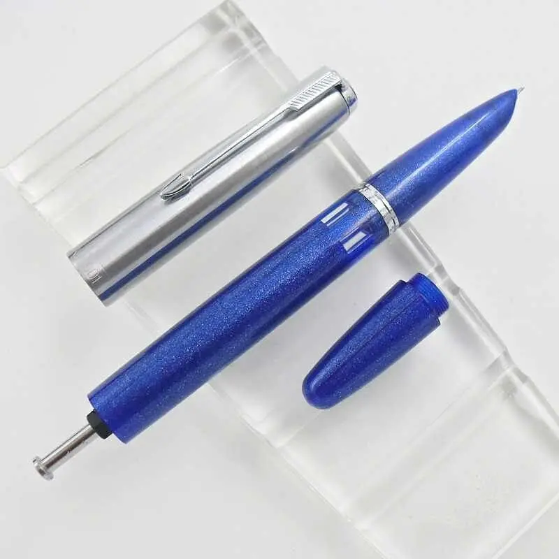 Wing Sung 601 Vacumatic Flash Blue с чернилами ручка для фонтана канцелярские товары поршневого