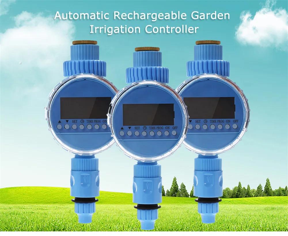 Automatic Electronic Garden Water Timer LCD Display Solenoid Valve Irrigation Timer Sprinkler Controller Watering System10