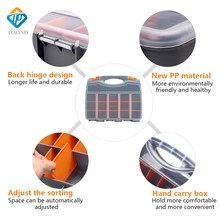 TOPIND 1" 2-сторонняя органайзер для хранения коробка приманка коробка для рыболовной снасти рыболовные ящики для хранения водонепроницаемый коробки карп рыболовные принадлежности