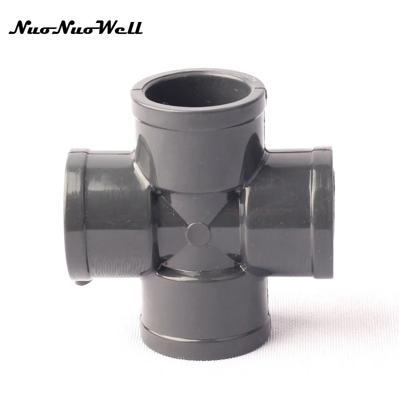

1pcs NuoNuowell 25mm Hose 4 Ways Cross Connector for Garden Micro Drip Irrigation Watering System Fittings Aquarium Supplies