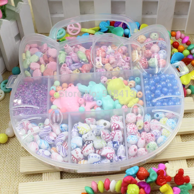 Girl Beaded Early Education In Kindergarten Manual Scattered Bead Material 4 To 7 Years Old Children's Toys 2021 3