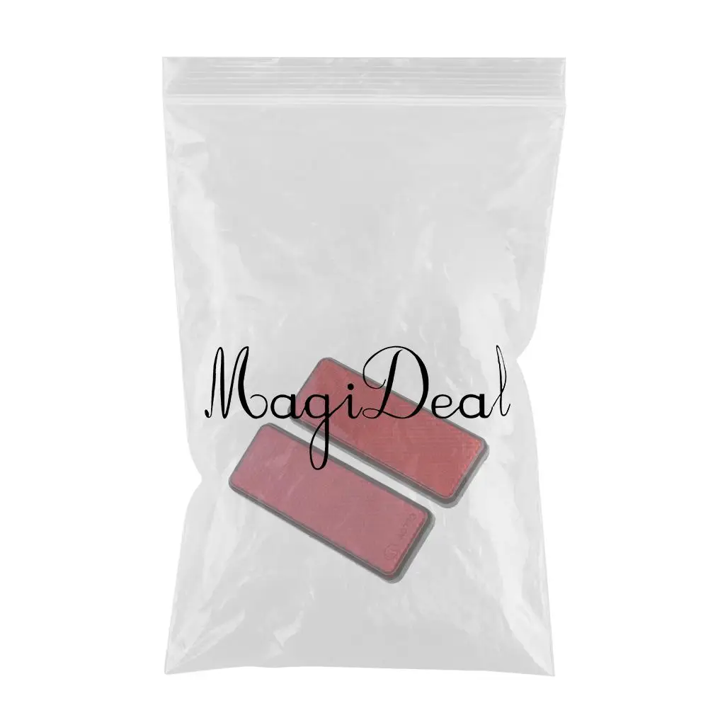 Red Rectangle Reflectors Universal for Motorcycle ATV Dirt Bike Scooter Universal rectangle reflectors