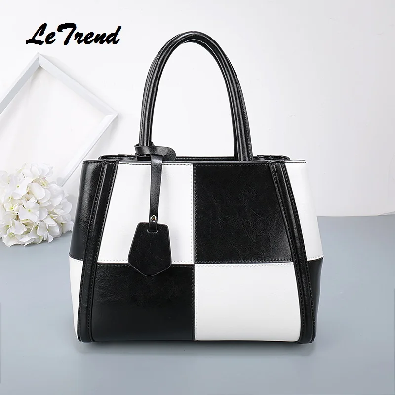 

LeTrend New Fashion Women Bag Satchels Women's Handbags Genuine Leather Messenger Bag Crossbody Bags Ladies's Shoulder Bag Girl