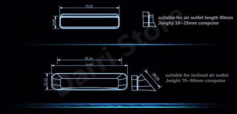 COOLCOLD портативный ноутбук охладитель USB воздуха внешняя извлечение охлаждающая подставка вентилятор для ноутбука скорость регулируется для 15-17 дюймов