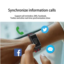 Мода 0.96 дюймов OLED Экран умный Браслет Поддержка сердечного ритма Приборы для измерения артериального давления кислорода Мониторы SMS напоминание для Android iso