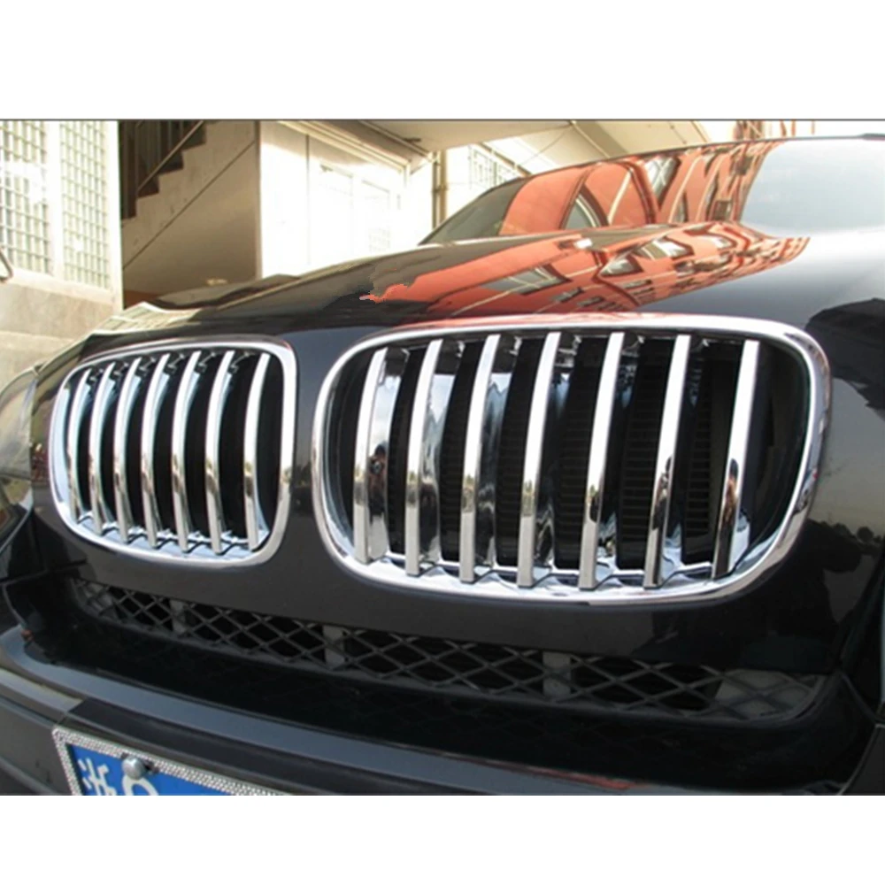 Хромированная передняя защитная крышка переднее отверстие для BMW X5 E70 2008 2009 2010 2011