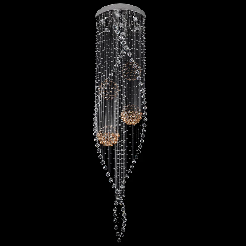 

Free shipping new Dia60*H230cm lustres de cristal LED light modern chandelier home lighting