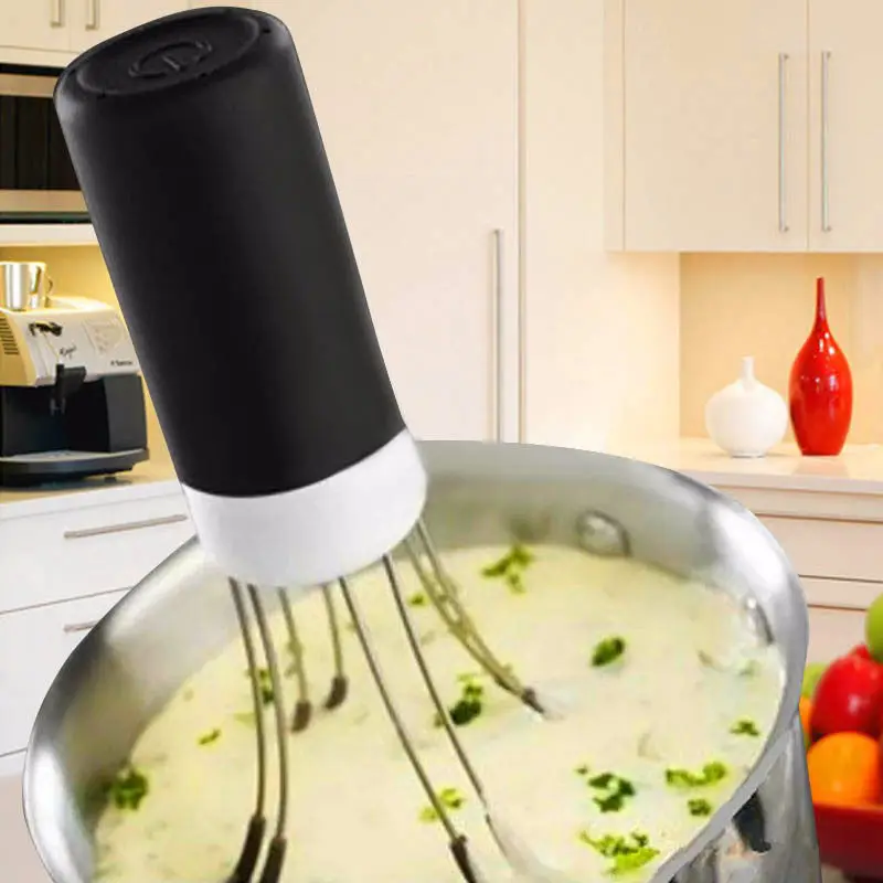 

3 Speeds Cordless Stir Crazy Stick Blender Mixer Automatic Hands Free Kitchen Utensil Food Sauce Auto Stirrer