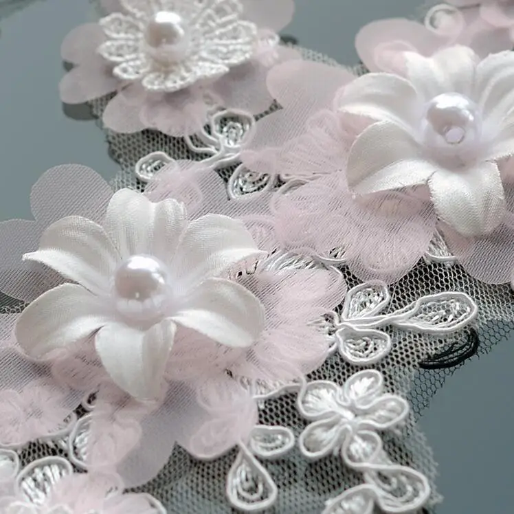 1 пара Кружевная аппликация для свадебных платьев|ivory lace applique|lace appliqueapplique diy |
