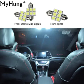 

Car Led Headlight C10W W5W Replacement Bulbs For Hyundai Verna Sande Convenience Bulbs Dome Map Lamp White 3PCS Headlight