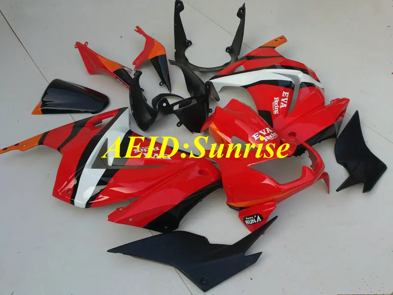 Комплект обтекателей под давлением для KAWASAKI Ninja ZX250R 08 09 10 12 ZX 250R EX250 2008 2012 ABS красный