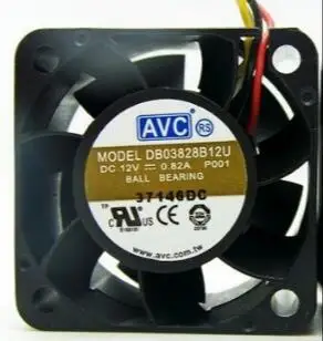 

DC12V 0.82A DB03828B12U 38*38*28MM 3.8CM 3-wire server chassis cooling fan