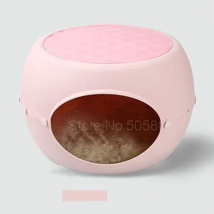 

Net red stool cat litter four seasons universal cat villa semi-closed cat house pet cat house