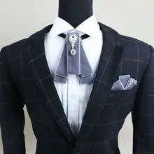 Для мужчин и женщин унисекс Британский Свадебный банкетный костюм вечерние шеи воротник рубашка галстук-бабочка бренд жениха Ретро Кристалл горный хрусталь бабочка