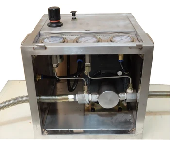 

Free shipping model: JS-AH80 400-600 bar output small light and compatible pneumatic oil booster pump stand for oilfield