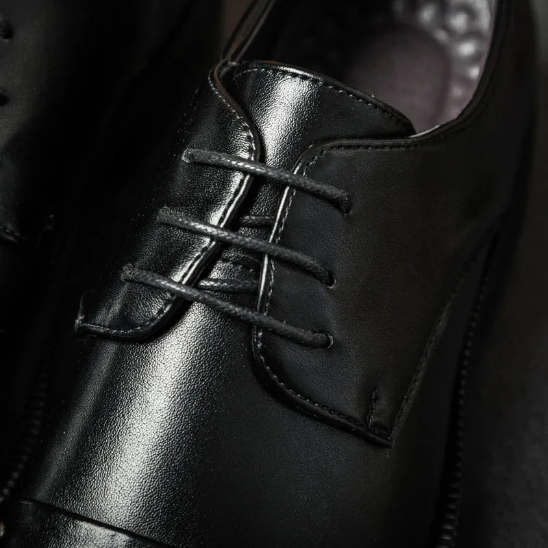 Yomior/модная мужская повседневная официальная кожаная обувь в винтажном стиле с заклепками и острым носком; модельные туфли-оксфорды на шнуровке; офисные лоферы в итальянском стиле для торжеств