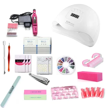 

54/ 36W Nail Cover UV Nail Light No Nail Gel Manicure Set 20000RPM Grinding Machine Nail Tools LED Light Set