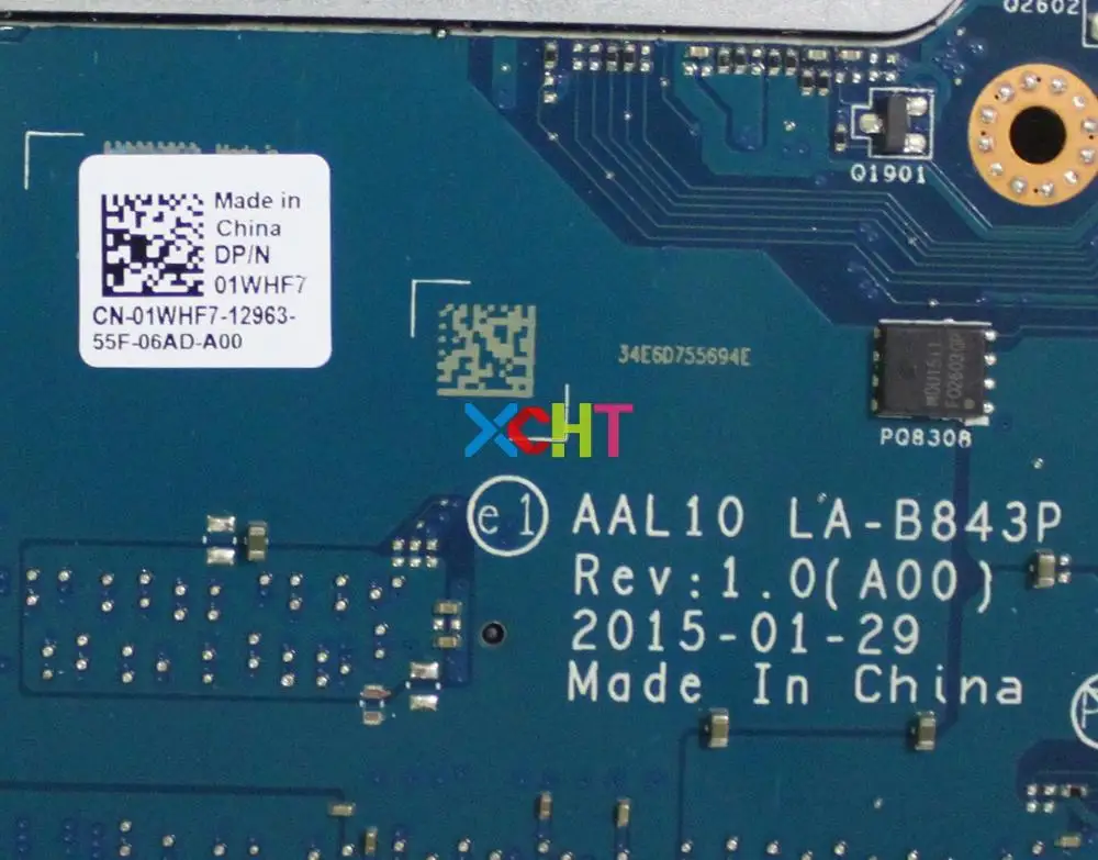 Most effective  for Dell Inspiron 15 5758 5558 1WHF7 01WHF7 CN-01WHF7 AAL10 LA-B843P i5-5200U N16V-GM-B1 Laptop Mot