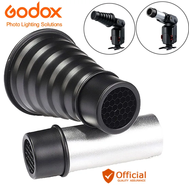 Godox AD S9 аксессуары для фотосъемки из алюминиевого сплава Snoot с сотовой сеткой