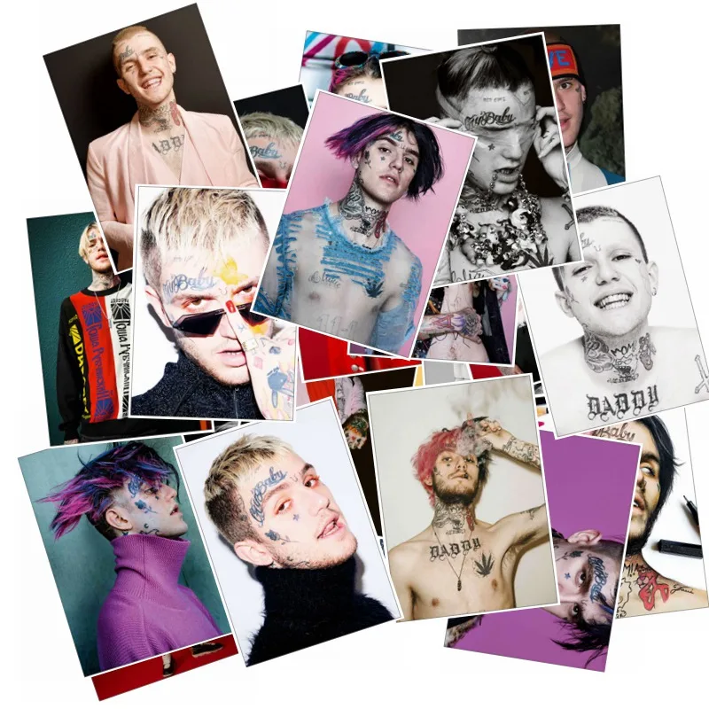 25 смешанных/много Американский известный рок певец Lil Peep граффити наклейка s diy Наклейка для багажа ноутбука чемодан Декор