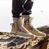 RAX 2022 zapatos de senderismo impermeables para hombres Botas de senderismo de invierno para hombres botas de exterior para hombres zapatos de escalada de Montañismo ► Foto 3/6