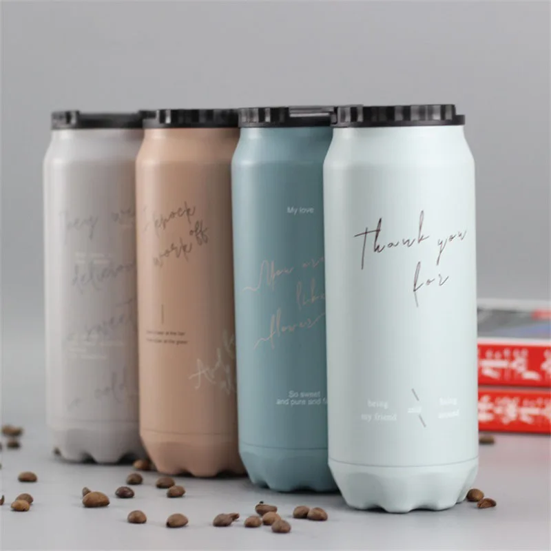 

ZOOOBE 2019 New 500ML Cola Thermos Coffee Vacuum Flask Stainless Steel 304 Drink Water Bottle Termos Thermo Cup Sports thermos