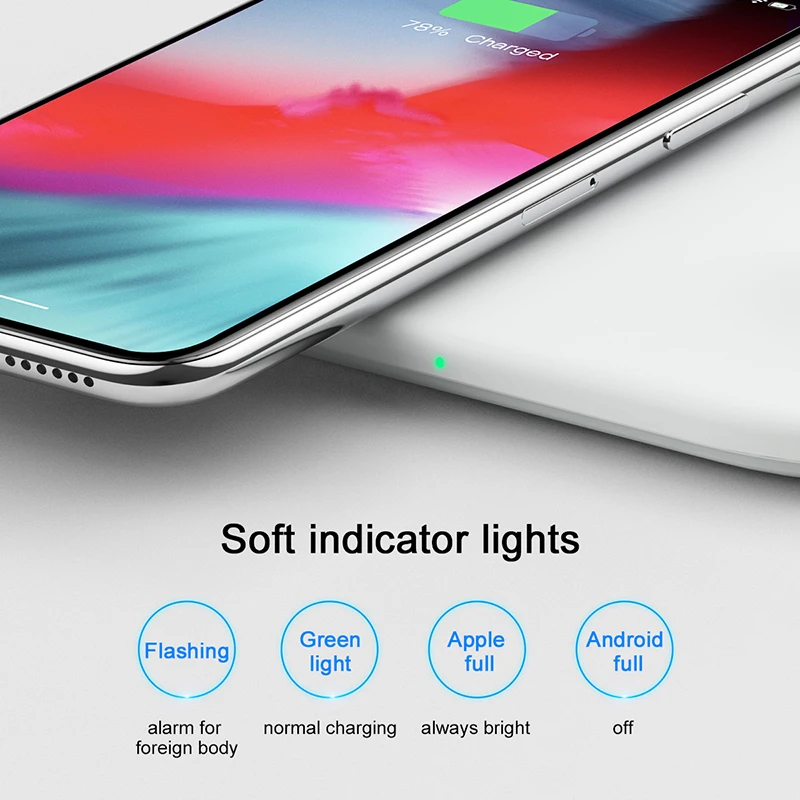 Baseus 2 in 1 Wireless Charger Pad For Apple Watch 2/3 iPhone X Xs Max XR Born for Apple Fans (Not Support Apple Watch Series 4)