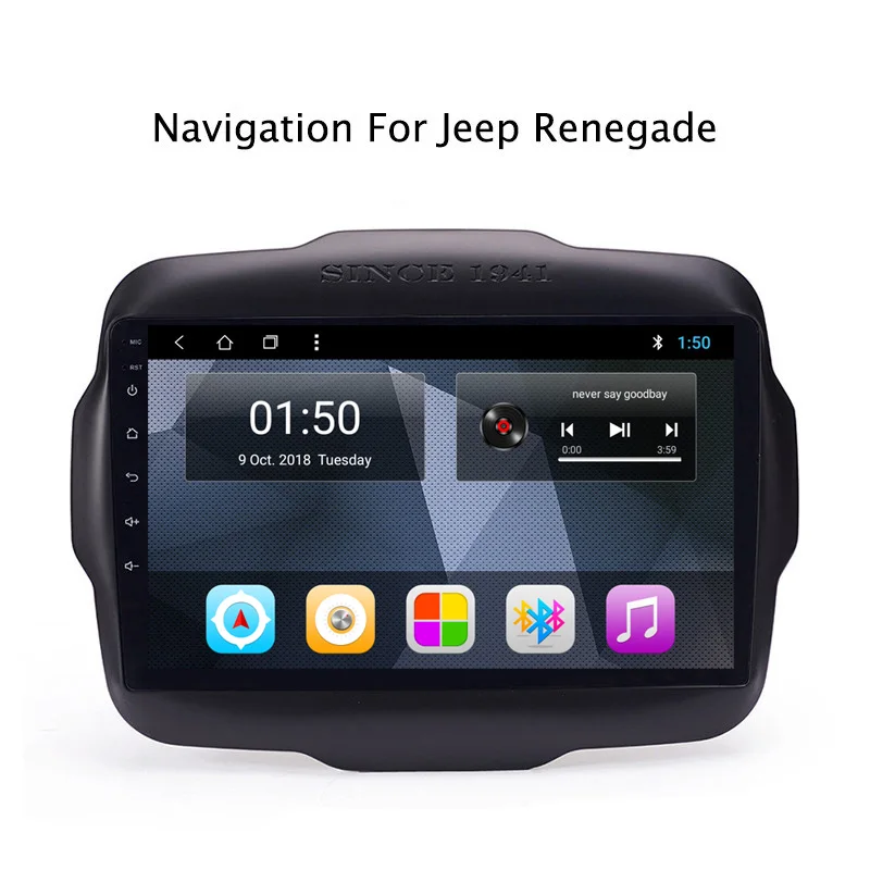 Sale NAVITOPIA 9inch 2G RAM 32G ROM Android 8.1 Car DVD Multimedia GPS Navigation for Jeep Renegade 2016 0