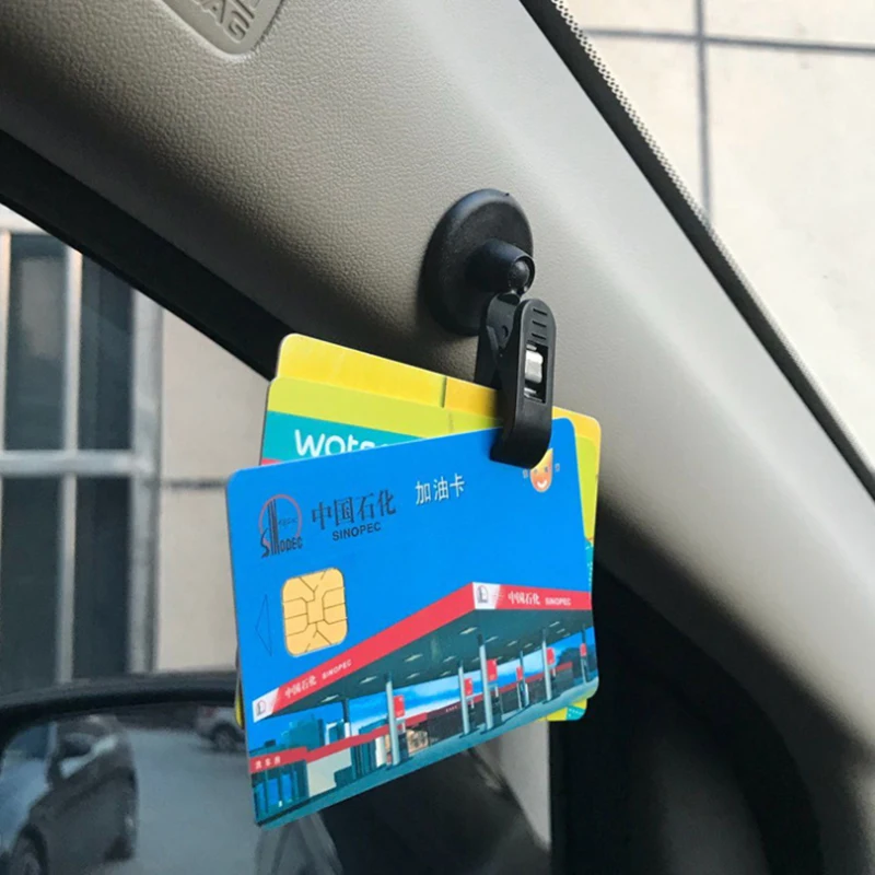 

Car sticker Styling Car Vehicle Parking Ticket Permit Holder Clip Sticker Windscreen Window Fastener Sticker Kit Car Accessories