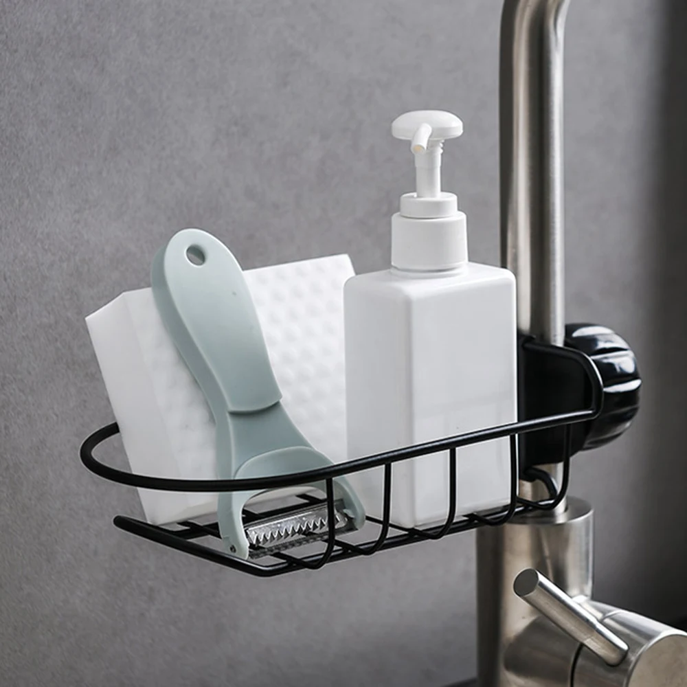 

Holder Drain Cloth 1PC Sink Shelf Sponge Storage Rack Organizer Soap Kitchen Useful Faucet Bathroom Shelves