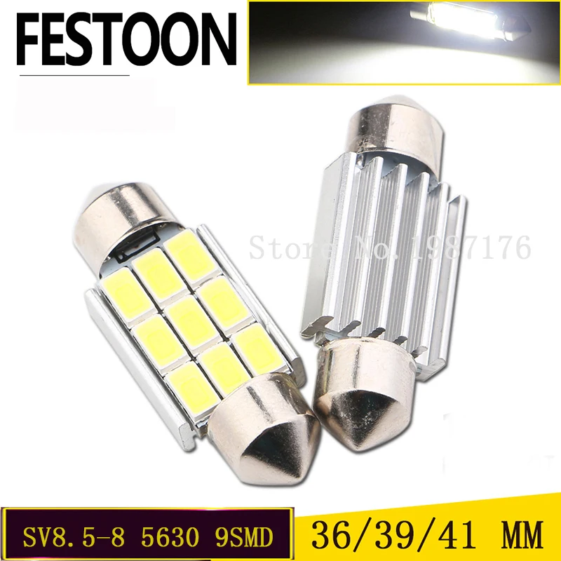 PURE White 8 SMD LED NUMBER PLATE INTERIOR LIGHT 1 x Festoon 42mm C10W SV8