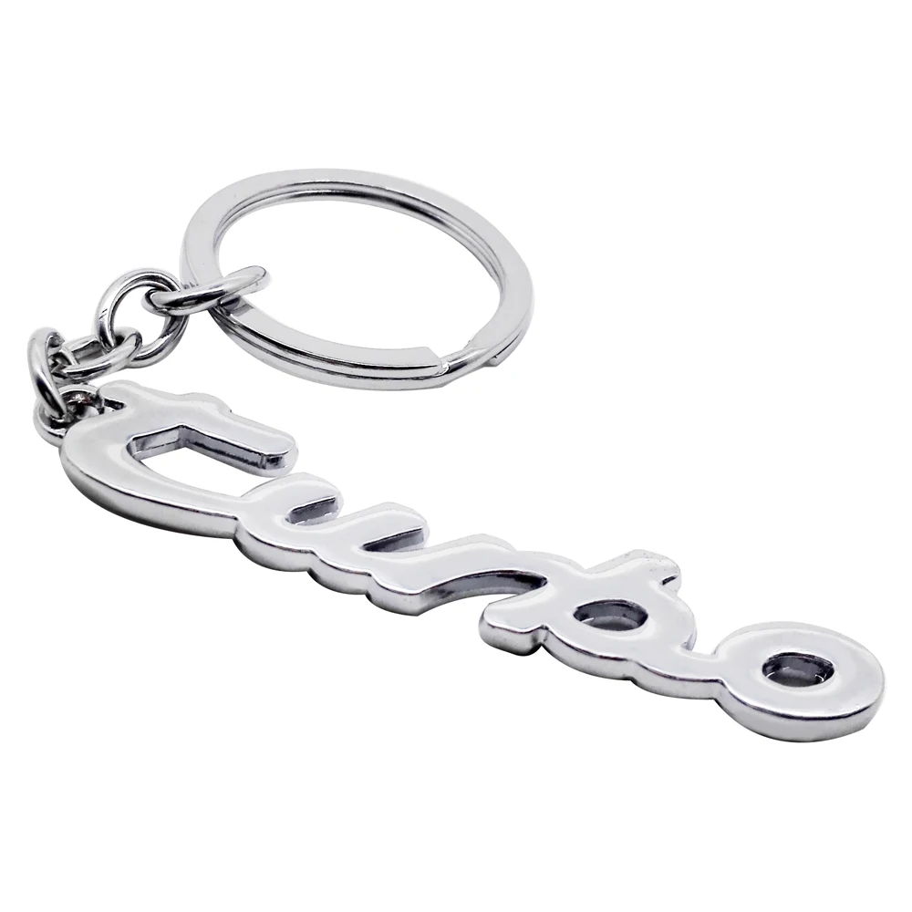 

For Turbo Logo Key Ring Car Styling Keyring Metal Men Women Keychain Holder for Porsche Cayenne Macan 997 996 Toyota Passat Bora