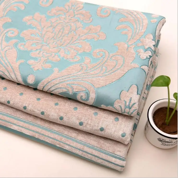 1,45 широкий качественный утолщенный Модный чехол для дивана и дивана с цветочным узором из жаккардовой ткани для занавесок