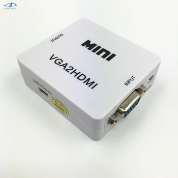 

[HFSECURITY] VGA to HDMI Adapter for TV Projector Laptop DVD Portable LCD Screen with Audio Input 1080P Output 1920 * 1200 Input