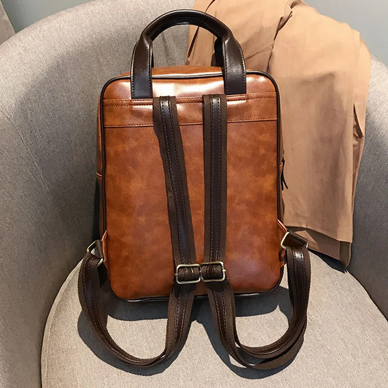 DORANMI, английский стиль, классические рюкзаки для женщин,, винтажный портфель, женская кожаная квадратная сумка на плечо, Mochila DJB728