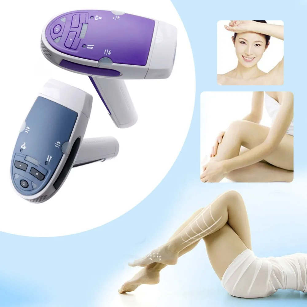 Фиолетовый/синий IPL лазерная машина для постоянного удаления волос безболезненный депилятор для бритья