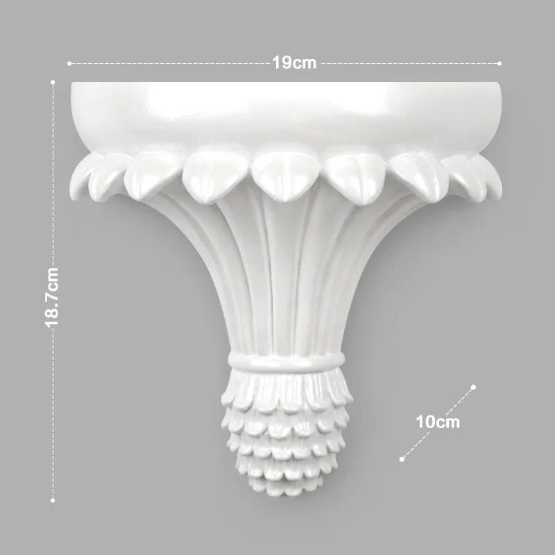 Европейский минималистичный Настенный декор из смолы, стеллаж для хранения, креативная настенная висящая настенная полка, декоративная перегородка, ключница - Цвет: White B