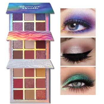 

UCANBE Makeup Eyeshadow Pallete 9 Color Palette Shimmer Pigmented Eye Shadow Maquillage Make Up Pallete