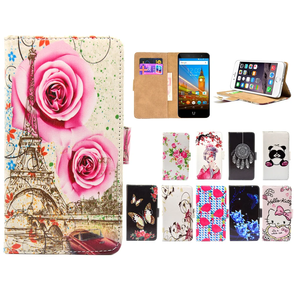 

LIHAIJUN 3C Higt quality Cartoon Flip pu leather Phone Cases Cover For Wileyfox Swift 2 X 2X