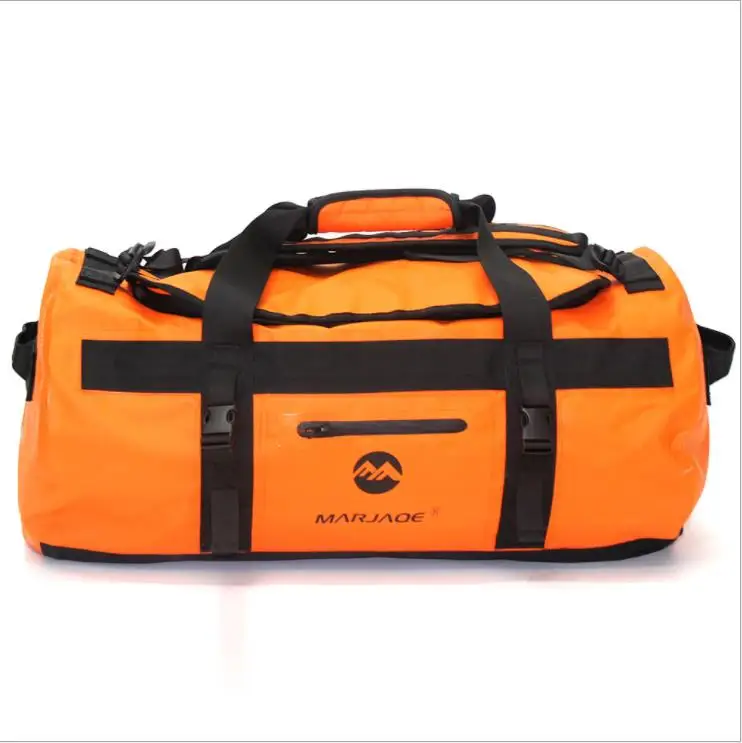 Открытый плавательный водонепроницаемый мешок рыболовный сухой мешок Кемпинг фитнес парусный водонепроницаемый мешок треккинг река плечо океан пакет - Цвет: Orange 90L
