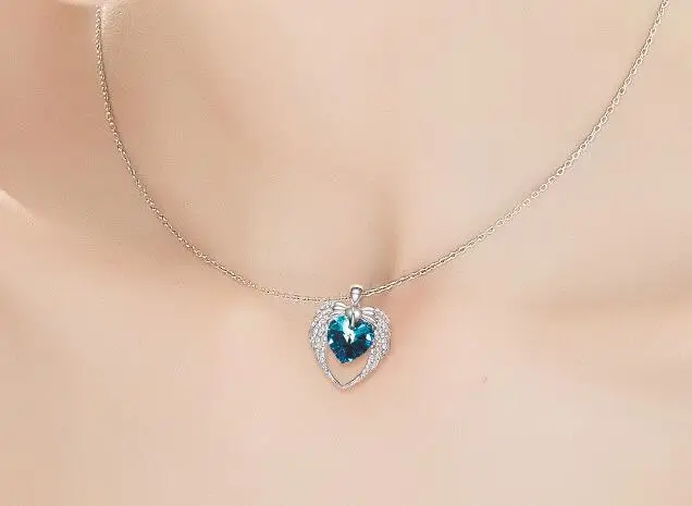 

UXN165 925 Silver Lady Embedded Zircon Lady Flower Necklace Flower Bracelet
