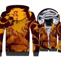 Уплотненное пальто на молнии 2018 зимняя 3D печать игра одеждой престолов уличная Толстовка Новое поступление мужские шерстяные теплые