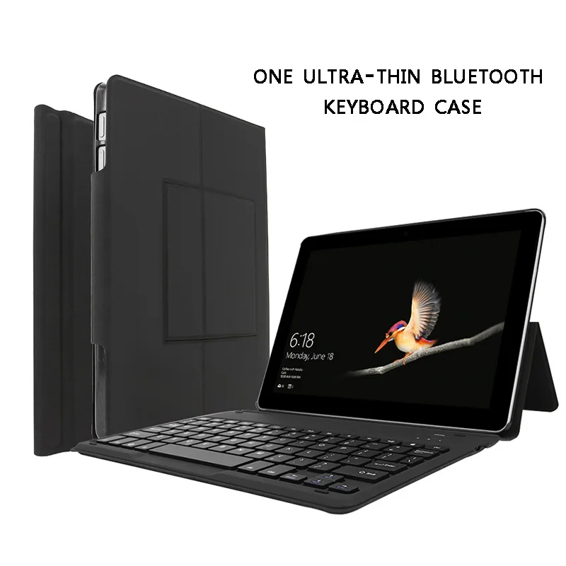 

Slim Bluetooth Keyboard with PU Leather Case Stand Flip for Microsoft Surface Go XXM8