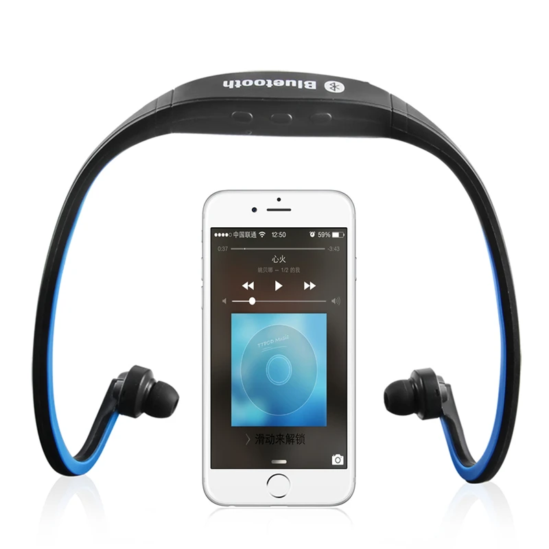 Разноцветные беспроводные Bluetooth стереонаушники S9 Спортивная гарнитура с