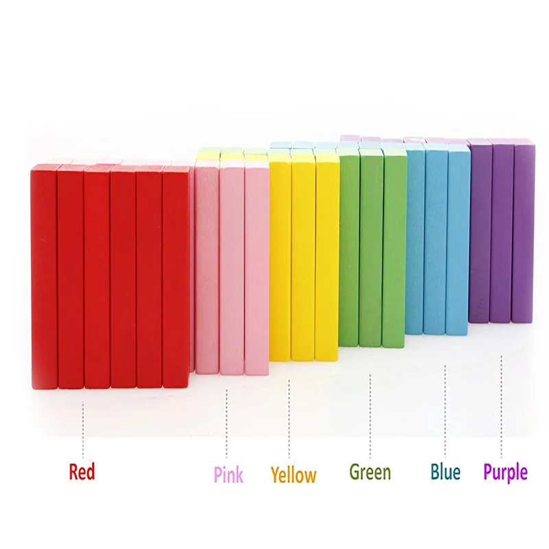 48Pcs Wooden Stacking Tumbling Tower Building Blocks Traditional Board Game Fun Maker (8)